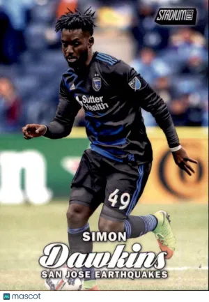 2017 Topps Stadium Club MLS Base #45 Simon Dawkins San Jose Earthquakes Soccer Card Near Mint