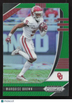 2020 Panini Prizm Draft Picks Marquise Brown #69 Prizms Green