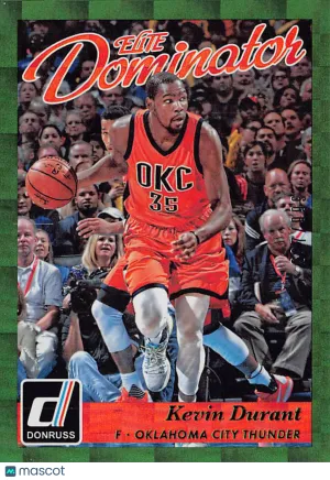2015-16 Panini Donruss Kevin Durant Elite Dominator /999 #18 Oklahoma City Thunder