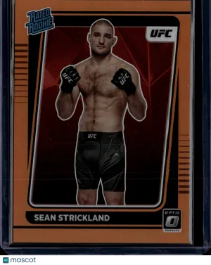 2022 Panini Donruss Optic UFC Sean Strickland #111 Orange 13/49 Trading Card