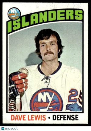 1976 Hockey Card Dave Lewis #221