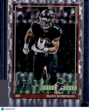 2026 Topps Football Bijan Robinson #91TF-6 Silver Cracked Ice