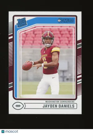 Jayden Daniels 2024 Panini Donruss Rated Rookie #389 Washington Commanders