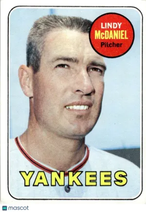 1969 Baseball Card Lindy McDaniel #191