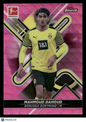 2021-22 Topps Finest Bundesliga Mahmoud Dahoud #46 Pink Wave Refractor SN