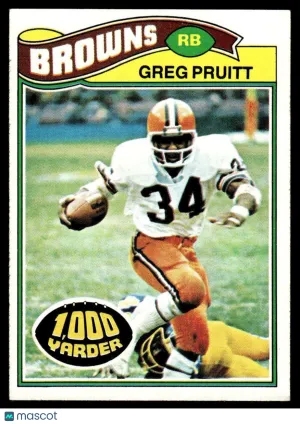 1977 Football Card Greg Pruitt #25