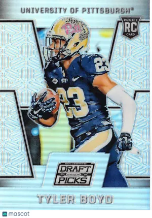 2016 Panini Prizm Collegiate Draft Picks Tyler Boyd Silver #112 Rookie RC Football Card
