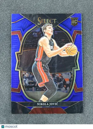 2022-23 Panini Select 91 Nikola Jovic RC Blue (Retail Base) Miami Heat