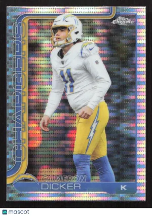 2025 Topps Chrome Cameron Dicker #162 Pulsar Refractor