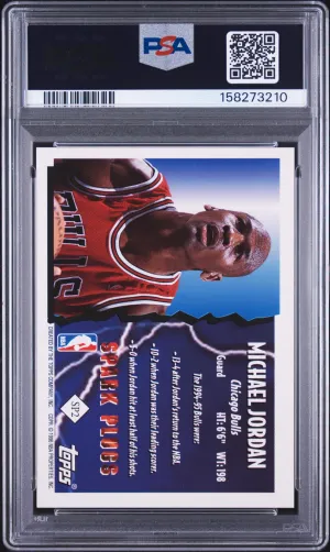 1995 Topps Spark Plugs Michael Jordan #SP2 back
