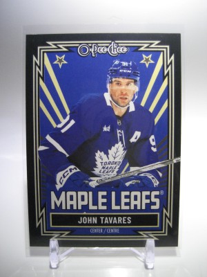 2025-26 O-Pee-Chee Retro Black Border John Tavares 17/100 Maple Leafs #191