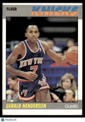 1987 Basketball Gerald Henderson #50