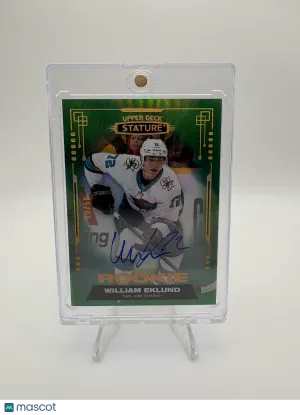 2021 Upper Deck Stature William Eklund #175 Green 20/50 Rookie
