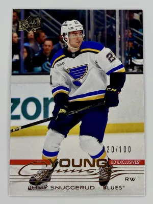 2025-26 Upper Deck Jimmy Snuggerud /100 Exclusives Young Guns