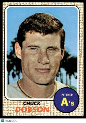 1968 Baseball Card Chuck Dobson #62