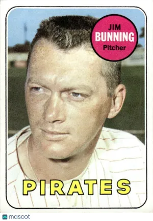 1969 Baseball Card Jim Bunning #175