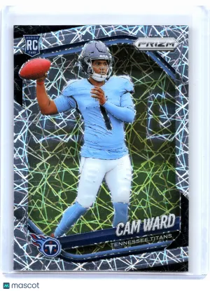 Panini 2025 Panini Prizm Football—Cam Ward #352 Lazer Parallel/Variety Rookie RC—Near Mint or Better