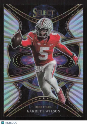 2022 Panini Select Draft Picks Garrett Wilson #PGW Phenomenom Silver Prizm