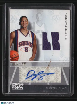 D.J. Strawberry 2007-08 Topps Luxury Box #RAR-DJS-Rookie Relic Autograph 15/199