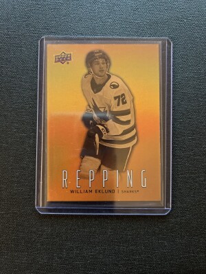 2026-27 Upper Deck Series 1 William Eklund Repping #RP-10 San Jose Sharks
