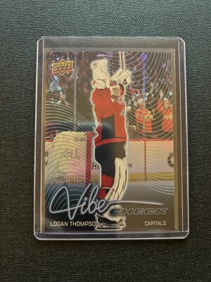 2026-27 Upper Deck Series 1 Logan Thompson Vibe Check #VC-14 Washington Capitals