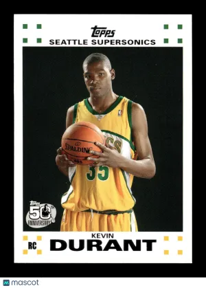 2007-08 Topps Kevin Durant #2 Rookie Set