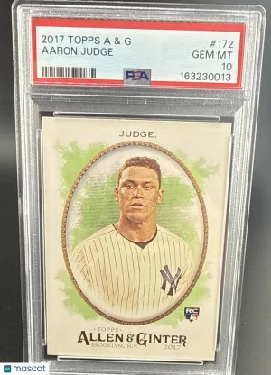 2017 Topps Allen & Ginter Aaron Judge #172 [Base] Rookie Base Set PSA 10