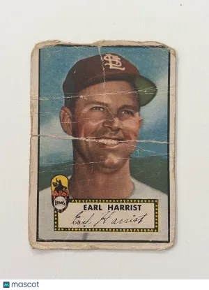 1952 Topps Earl Harrist #402 Low grade