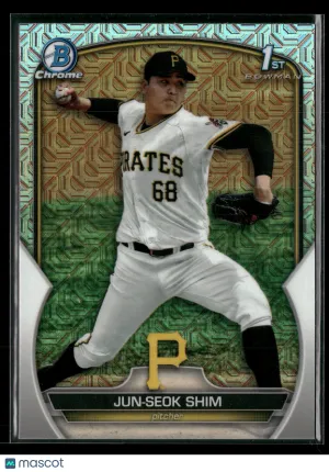 2023 Bowman Chrome Jun-Seok Shim #BCP-153 Parallel 1st Bowman