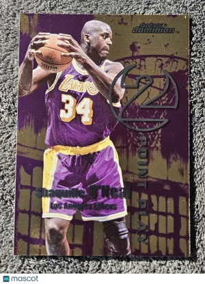 1999 SkyBox Dominion 2 Point Play #5 Shaquille O'Neal Michael Olowokandi