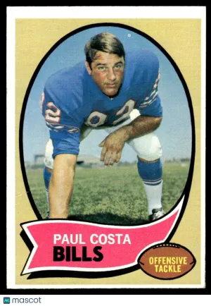 1970 Football Card Paul Costa #36
