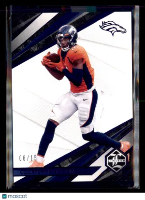 2021 Panini Limited Courtland Sutton #24 Amethyst Spotlight SN