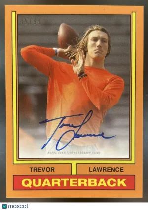 x Trevor Lawrence Trevor Lawrence Autographs Orange #15-A