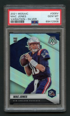 2021 Panini Mosaic - Rookie Variations Mac Jones #306-V Silver Prizm (RC)