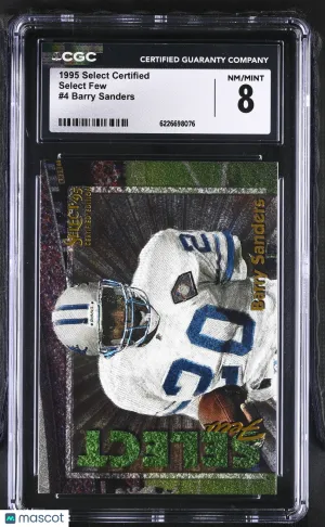 1995 Select Certified Barry Sanders Select Few #4 CGC 8 Detroit Lions