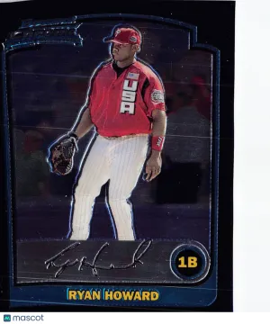 2003 Bowman Chrome Draft Picks & Prospects Ryan Howard Rookie #BDP138 Philadelphia Phillies