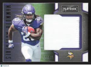 2019 Panini Playbook Alexander Mattison #MM-32 Mammoth Material Prime MEM,SN