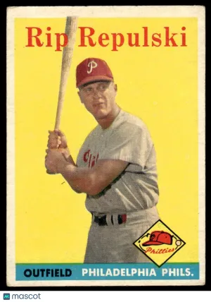 1958 Baseball Card Rip Repulski #14
