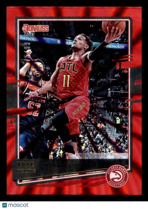 2020-21 Donruss Trae Young #153 Holo Red Laser SN