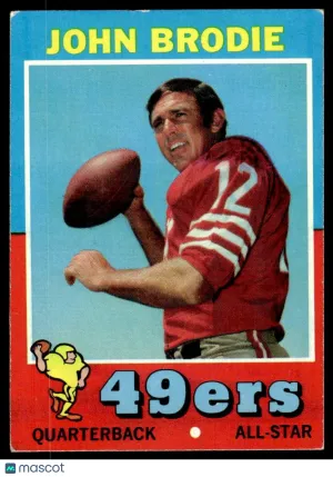 1971 Football John Brodie #100