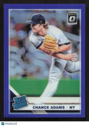 2019 Donruss Optic Chance Adams #63 Blue SN,RC