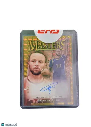 2024 Topps Finest Basketball Masters Stephen Curry #MA-SC Gold Refractor 24/50