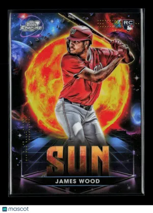 2025 Topps Chrome Planetary Pursuit James Wood #PPS-7 Sun RC