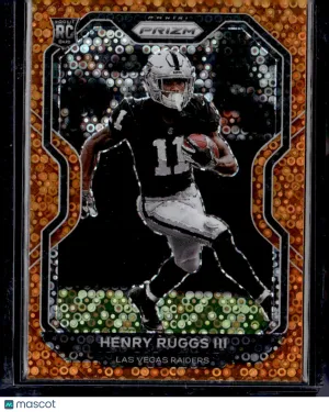 2020 Panini Prizm Henry Ruggs III #372 Orange Disco RC