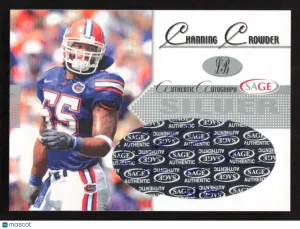 2005 SAGE Channing Crowder #A10 Autographs Silver SN,AU