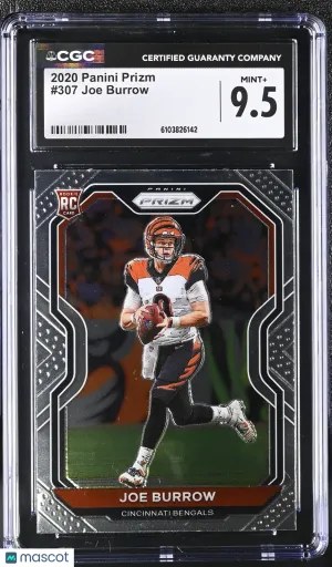 2020 Panini Prizm Joe Burrow Rookie #307 CGC 9.5 Cincinnati Bengals