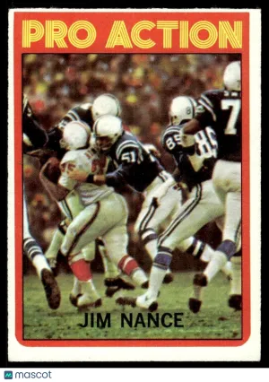 1972 Football Card Jim Nance #119