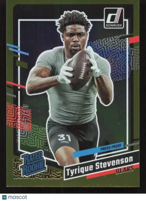 2023 Donruss Tyrique Stevenson #316 Press Proof Gold SN,RC