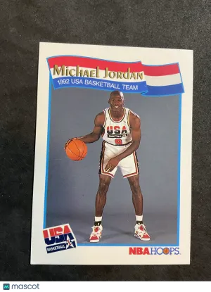 1991 Hoops NBA Basketball Card Michael Jordan #55 Near Mint or Better