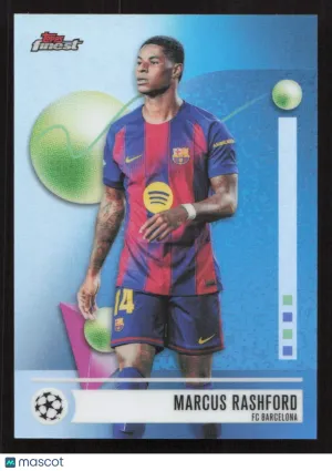 2025-26 Finest UEFA Club Competitions Marcus Rashford FC Barcelona Refractor #9 Soccer Card